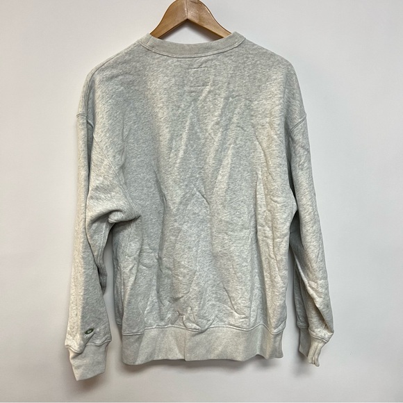 Abercrombie & Fitch MATCHA Pullover Sweatshirt Crew Neck Gray Oversized Small - Picture 7 of 8